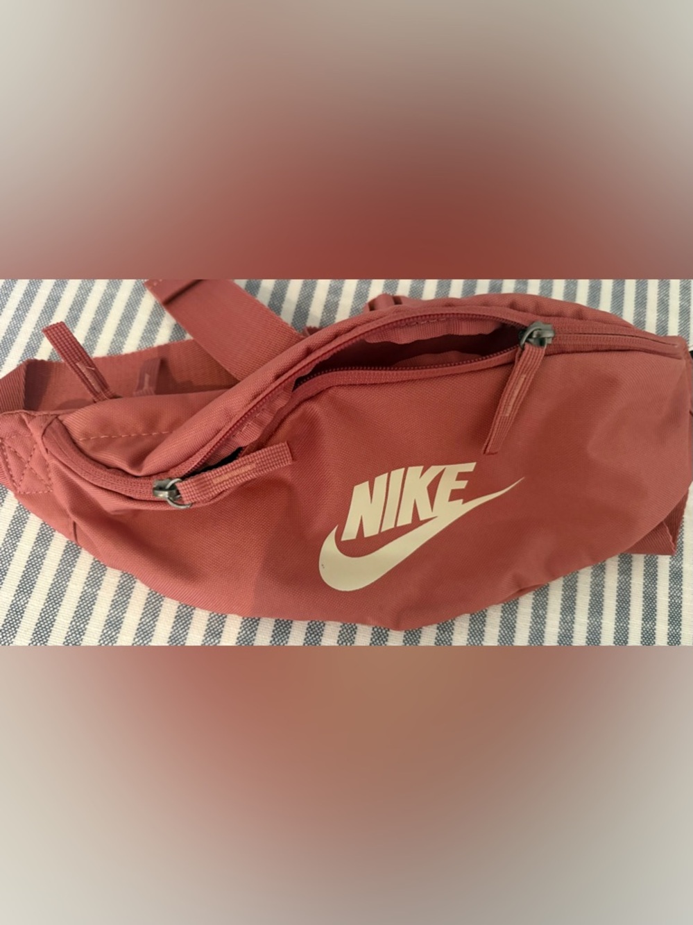 Nike Pink Logo Waist Pack